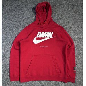 TDE Championship Tour x Nike Kendrick Lamar DAMN. L Hoodie Red Superbowl Rams